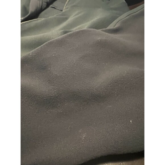 Lululemon Fleece Back Soft Shell Jacket Mens Size M Graphite Gray Hood Full Zip - Picture 9 of 12